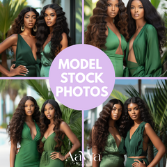 Model Stock Photos (Luxury Green Duo)