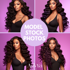 Model Stock Photos (Purple Background)