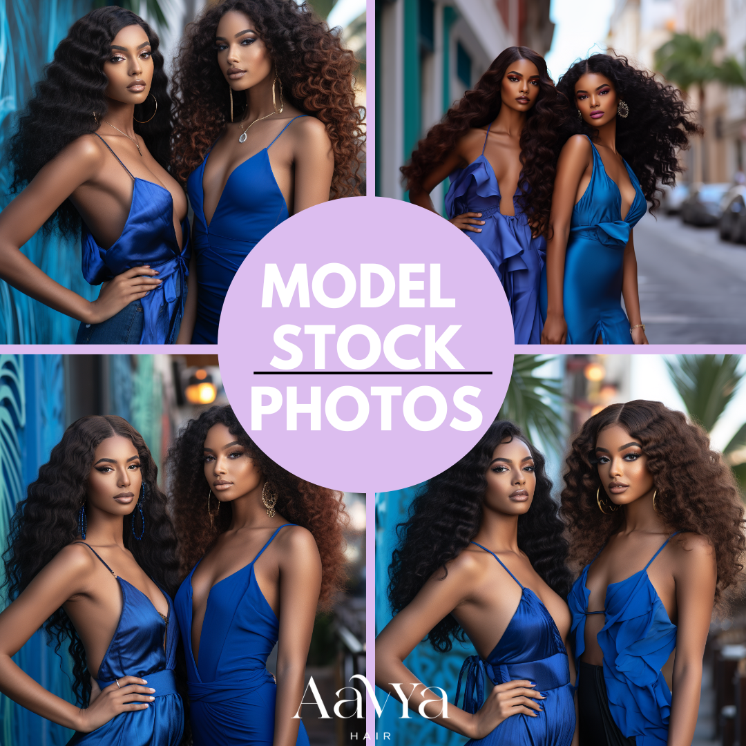 Model Stock Photos (Royal Blue)