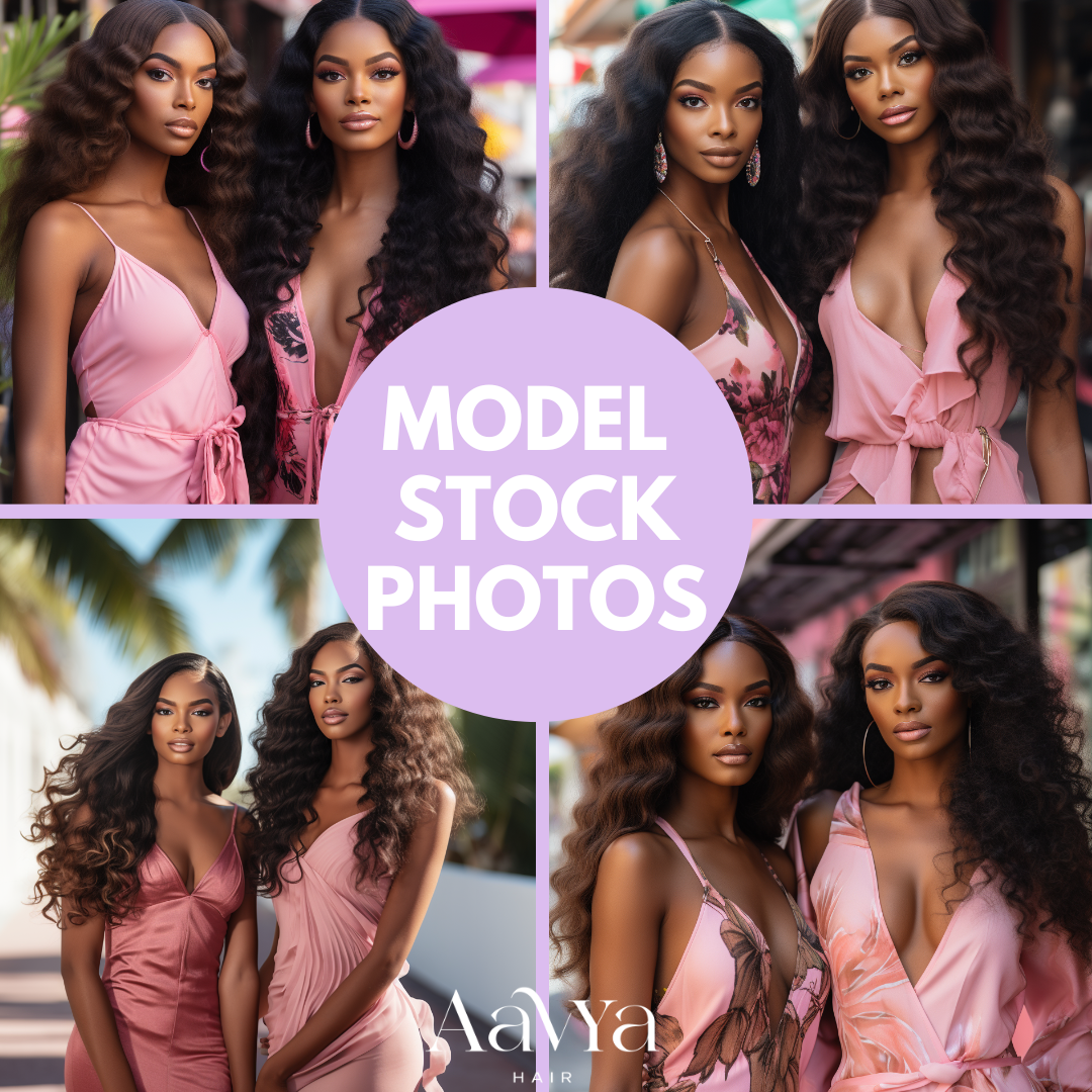 Model Stock Photos (Luxury Pink Duo)