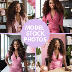 Model Stock Photos (GirlBoss Pink)