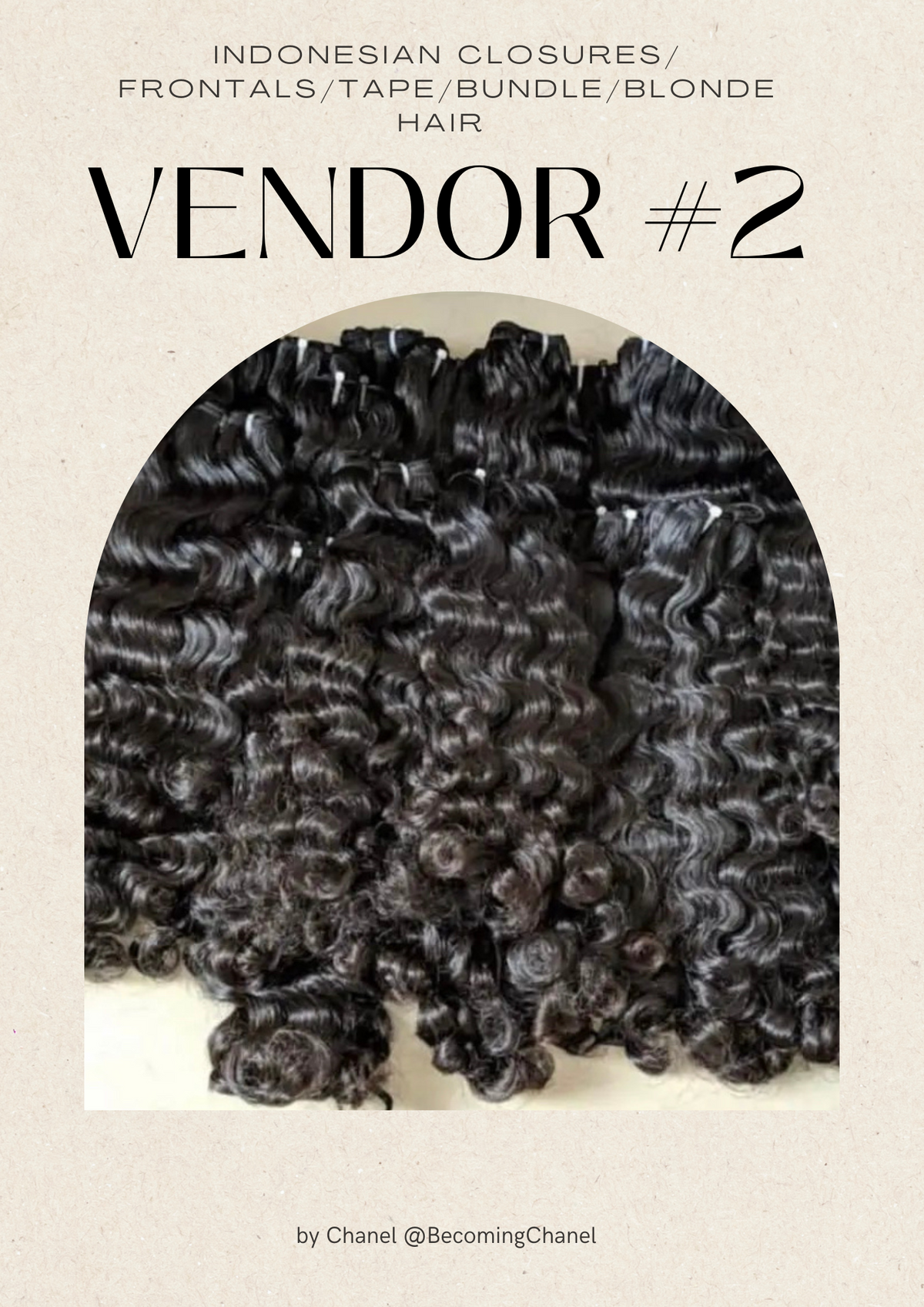 Indonesian Vendors List #2- Tape/Closures/Frontals/Bundles/613 Hair
