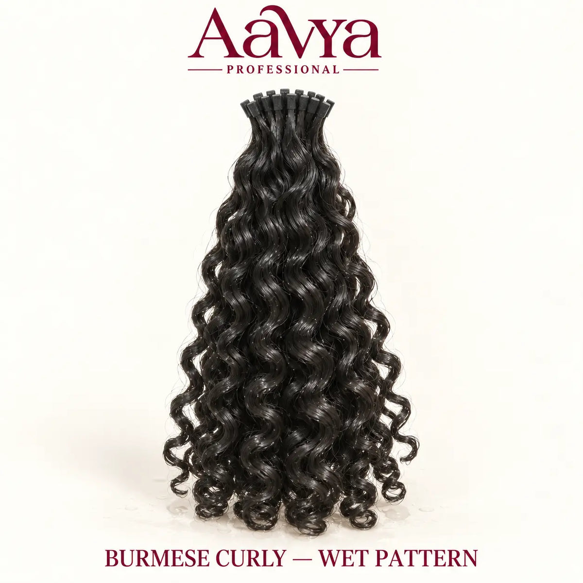Burmese Curly Micro K-Tip Hair Extensions — 100g